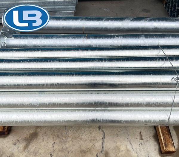 Galvanized pre-engineered steel pipe columns